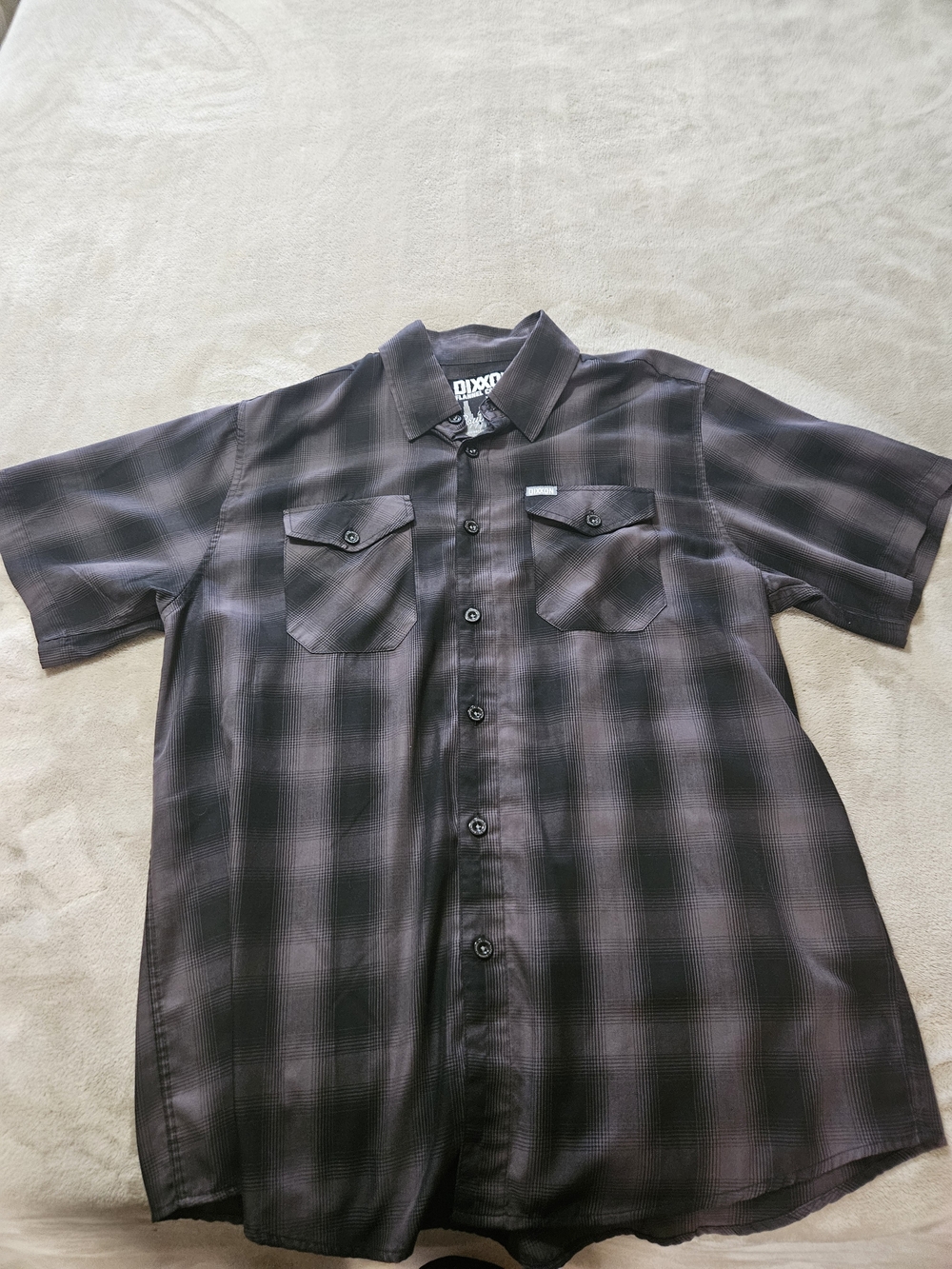 Dixxon Button-Up Shirt - Black/Grey